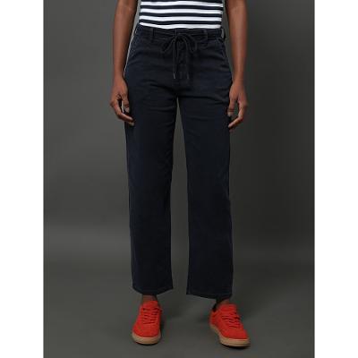Calça Feminina Color Cropped Straight Calvin Klein Jeans - Marinho