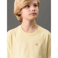 Camiseta Menina Logo Calvin Klein Jeans - Amarelo Manteiga