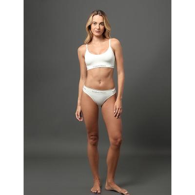 Calcinha Fio Dental Modern Cotton Seamless Calvin Klein Underwear - Off White
