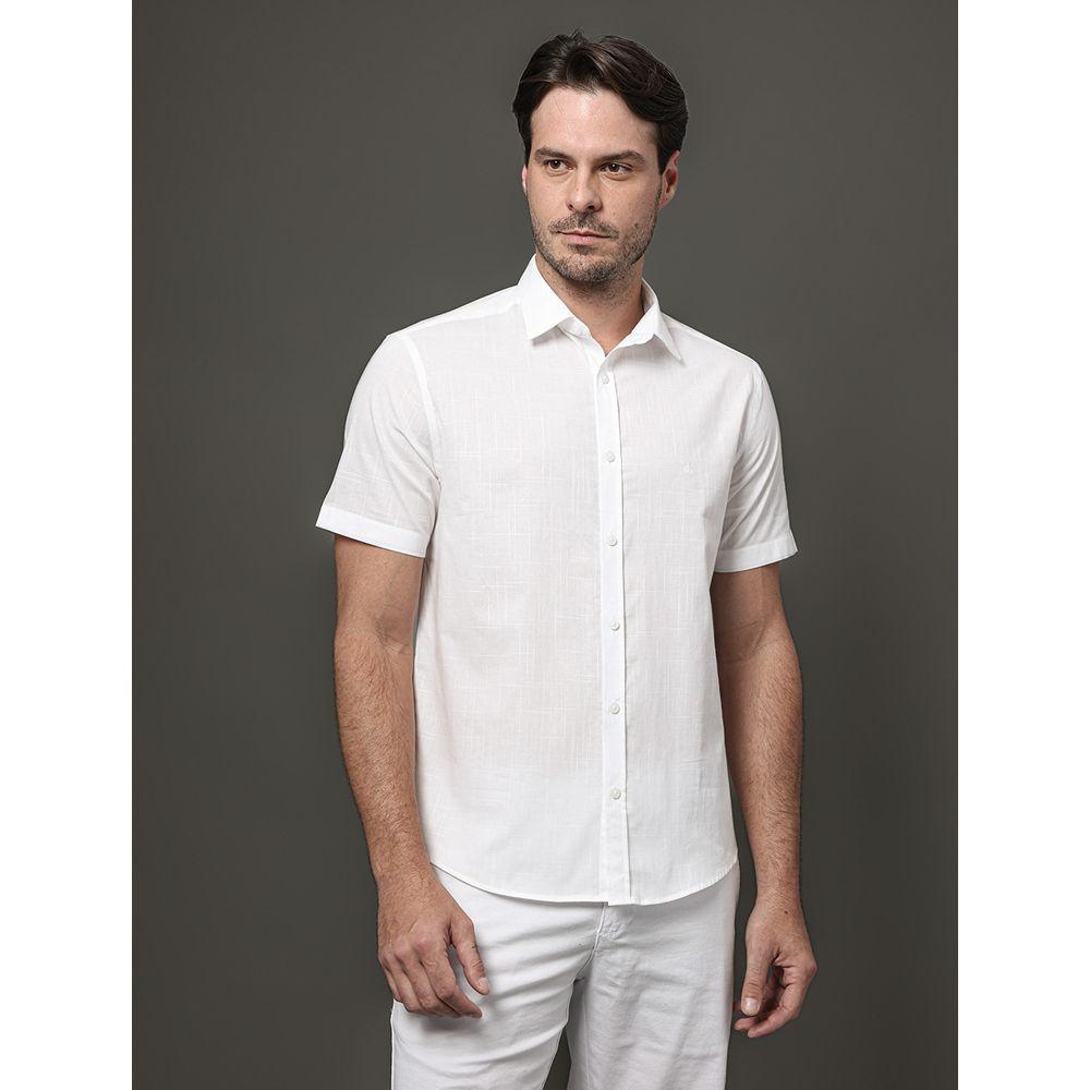 Camisa Masculina Algodão Calvin Klein - Branco - 1