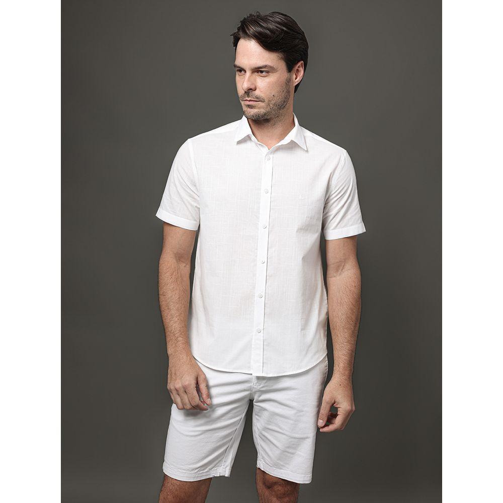 Camisa Masculina Algodão Calvin Klein - Branco - 5