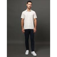 Camisa Masculina Listras Texturizadas Calvin Klein Jeans - Off White - 3