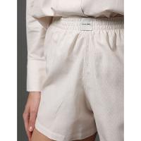 Pijama Feminino Camisa Manga Longa e Short Calvin Klein Underwear - Areia
