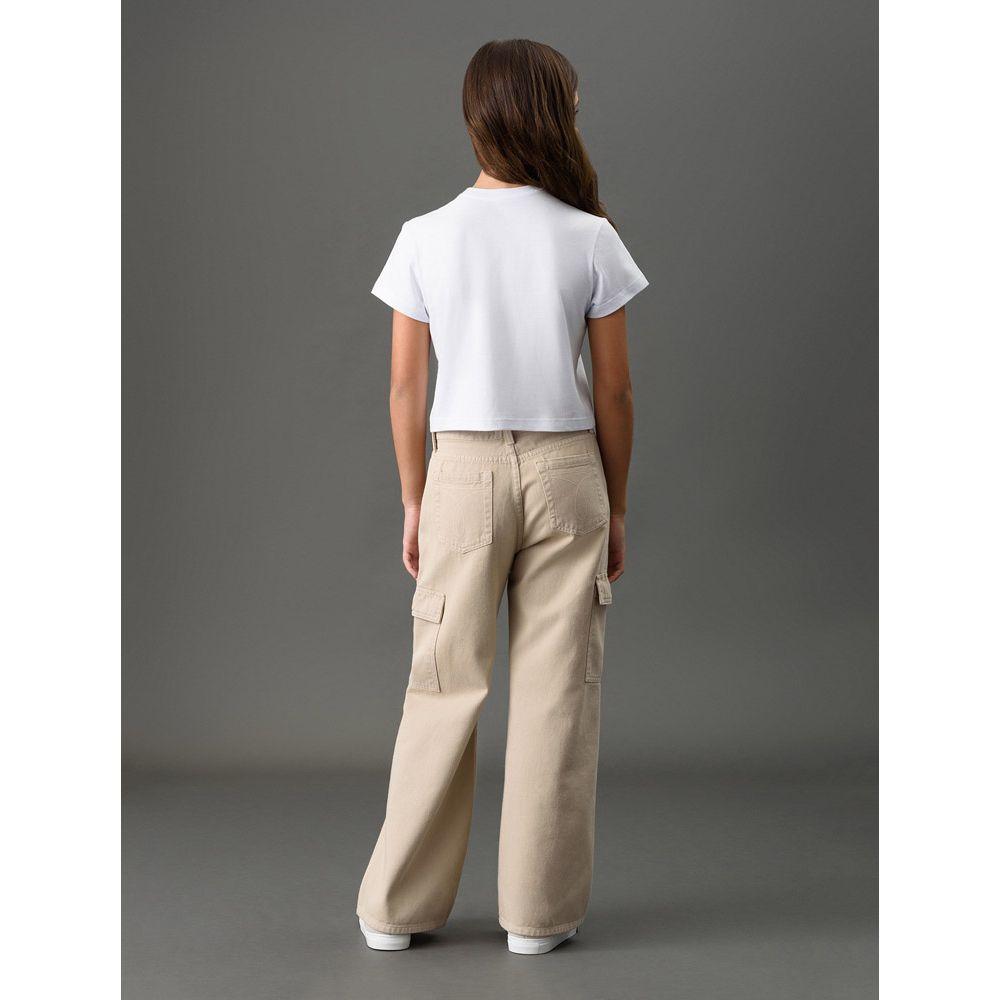 Camiseta Menina Logo Centralizado Calvin Klein Jeans - Branco 2 - 2