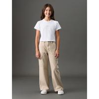 Camiseta Menina Logo Centralizado Calvin Klein Jeans - Branco 2 - 3