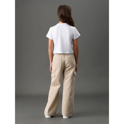 Camiseta Menina Logo Centralizado Calvin Klein Jeans - Branco 2