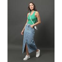 Regata Feminina Nadador Ribana Calvin Klein Jeans - Verde Médio - 5