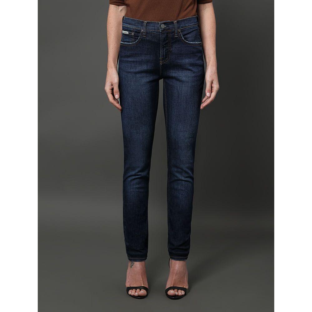Calça Jeans Feminina Skinny Controle Térmico Calvin Klein - Marinho - 1