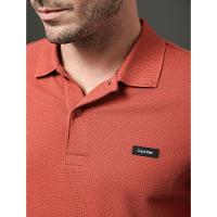 Polo Masculina Slim Piquet Calvin Klein - Vermelho Escuro