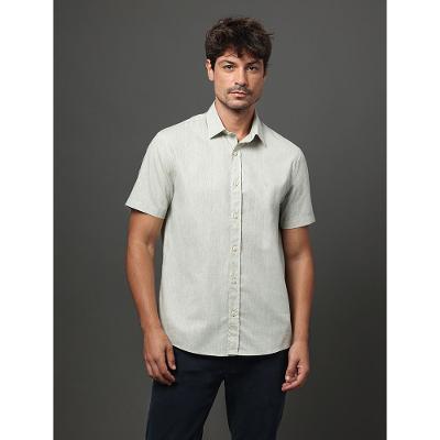 Camisa Masculina Linen Cotton Calvin Klein Jeans - Verde