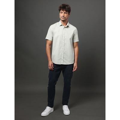 Camisa Masculina Linen Cotton Calvin Klein Jeans - Verde