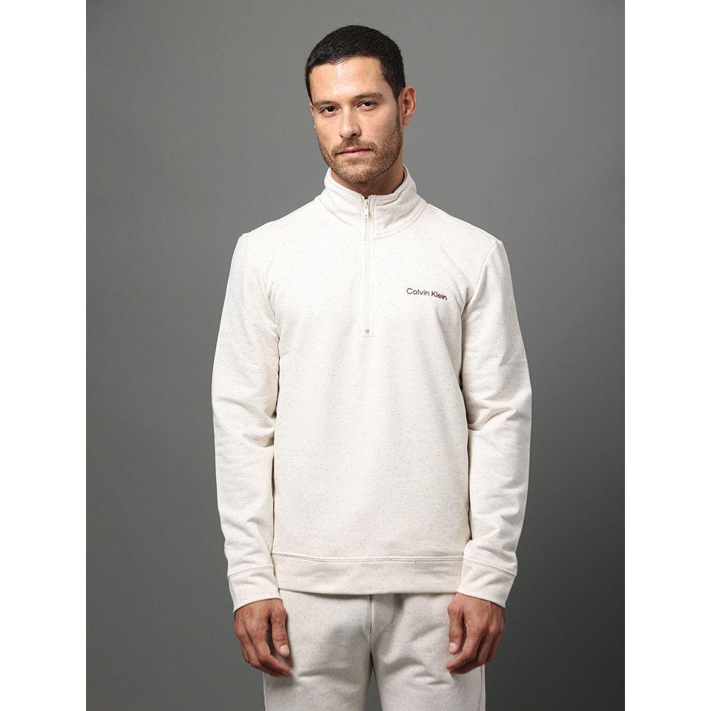 Blusão Masculino Gola Linen Calvin Klein Underwear - Off White - 1