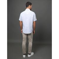 Camisa Masculina Linen Cotton Calvin Klein Jeans - Marinho - 2