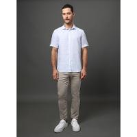 Camisa Masculina Linen Cotton Calvin Klein Jeans - Marinho - 3