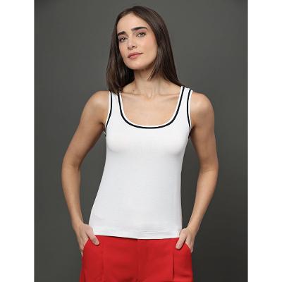 Regata Feminina Detalhe Contrastante Calvin Klein - Branco