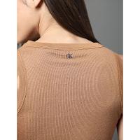 Regata Feminina Ribana Viscose Calvin Klein Jeans - Havana