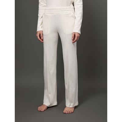 Calça Feminina Nervura Linen Calvin Klein Underwear - Off White