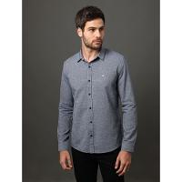 Camisa Masculina Slim Chevron Calvin Klein Jeans - Marinho - 1