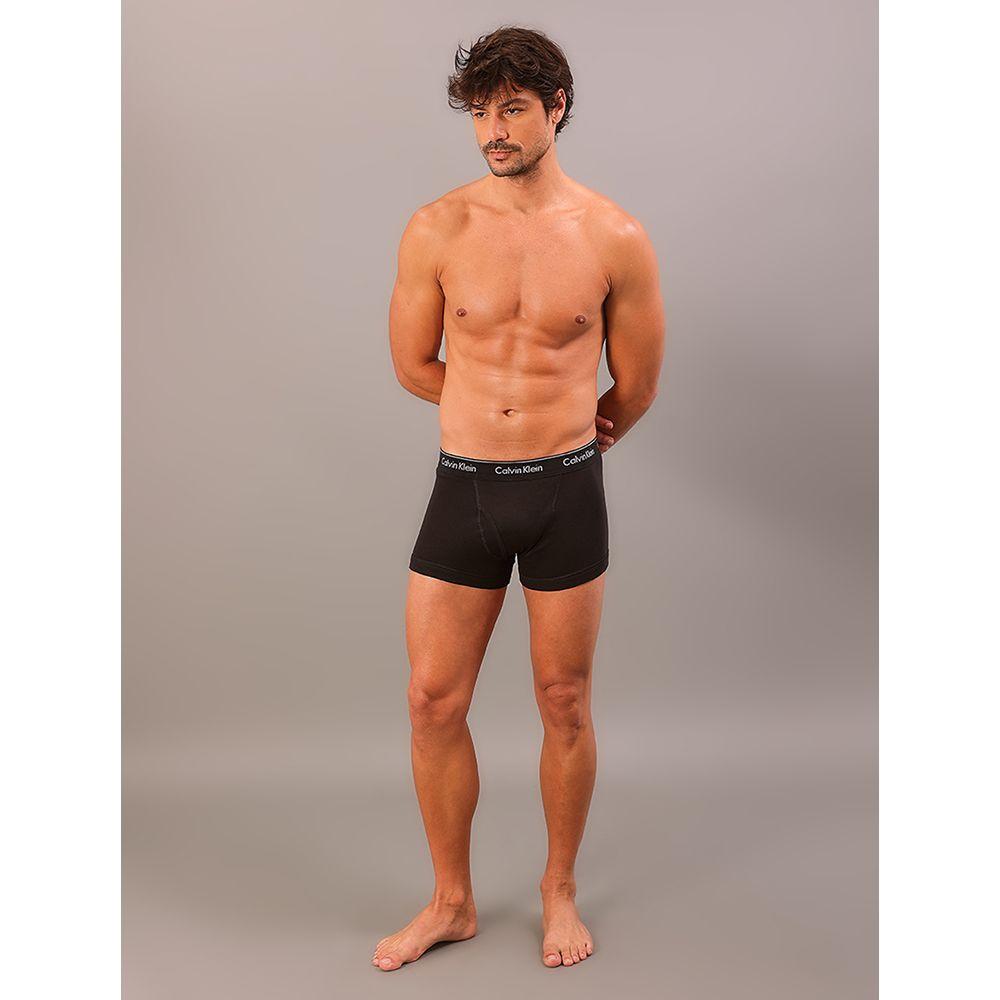 Kit  3 Cuecas Brief de Cotton - Black - 1