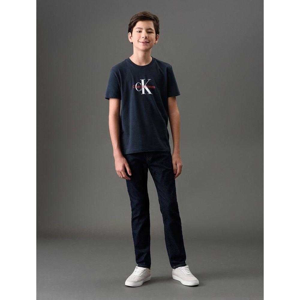 Camiseta Menino Logo Reissue Calvin Klein Jeans - Marinho - 3