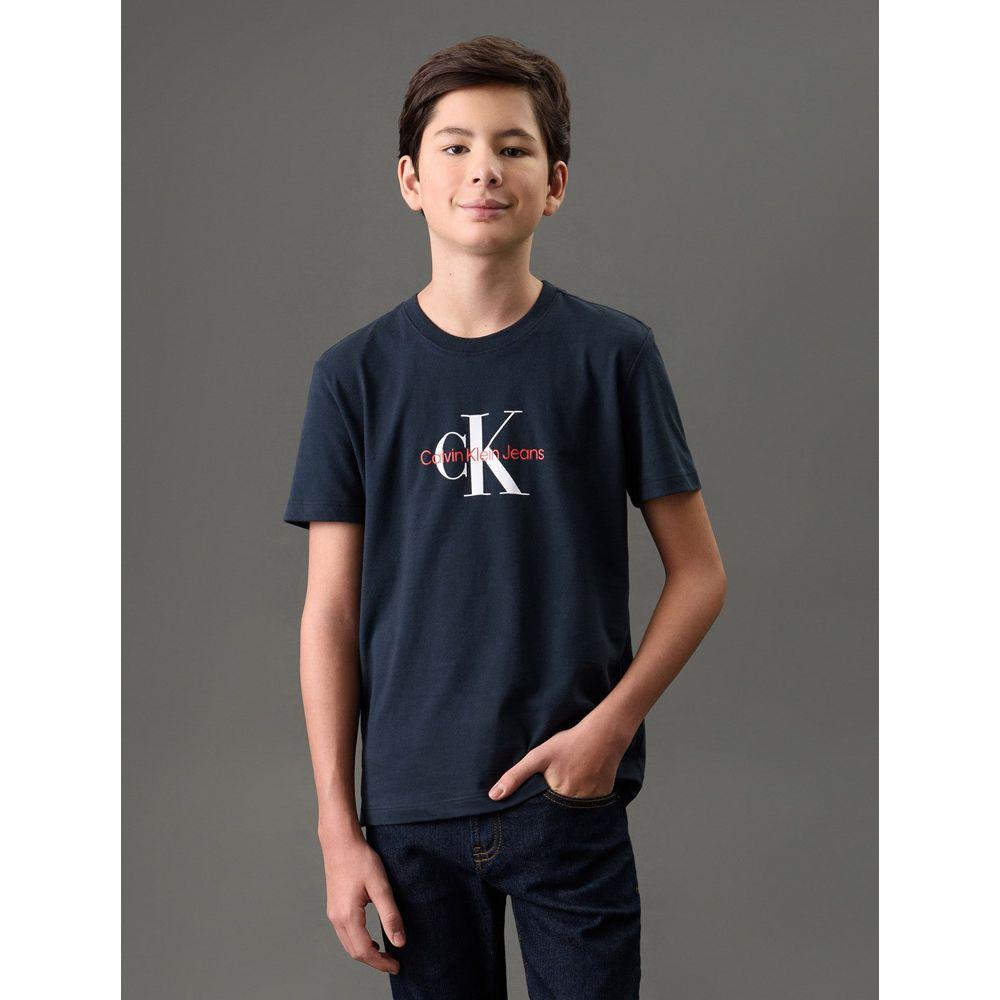 Camiseta Menino Logo Reissue Calvin Klein Jeans - Marinho - 5