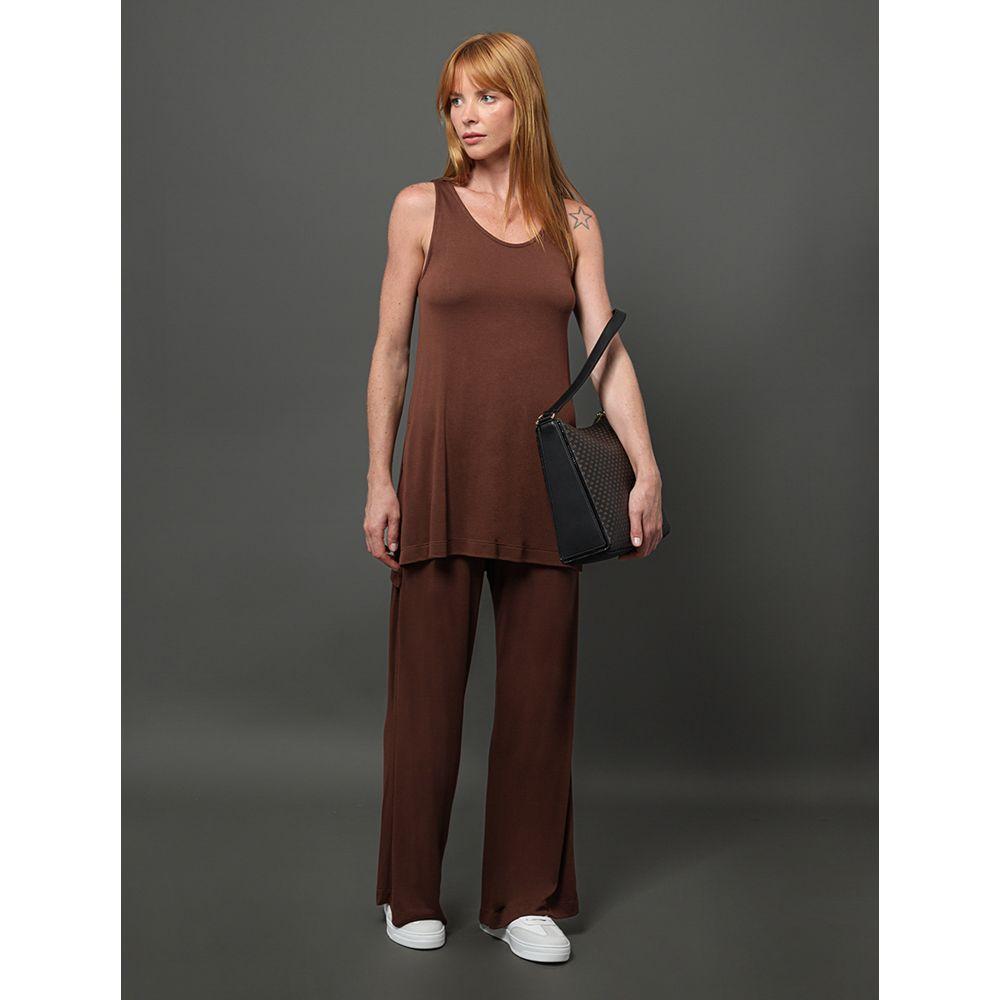 Calça Feminina Tricot Like Calvin Klein - Marrom - 3