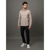 Camisa Masculina Alg Flamê Calvin Klein Jeans - Caqui Medio - 3