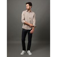 Camisa Masculina Alg Flamê Calvin Klein Jeans - Caqui Medio - 5