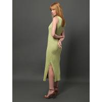 Vestido Feminino Midi de Tricot Canelado Calvin Klein - Verde Pistache - 2