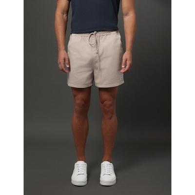 Shorts Masculino Color Com Elástico Calvin Klein - Caqui Claro