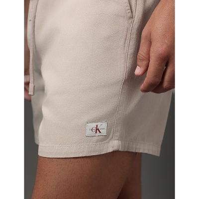Shorts Masculino Color Com Elástico Calvin Klein - Caqui Claro