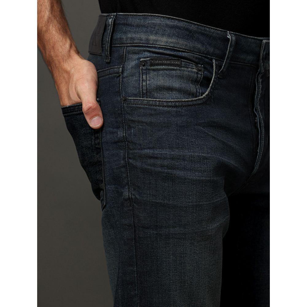 Calça Jeans Masculina Skinny Botões Vista Calvin Klein Jeans - Marinho - 4