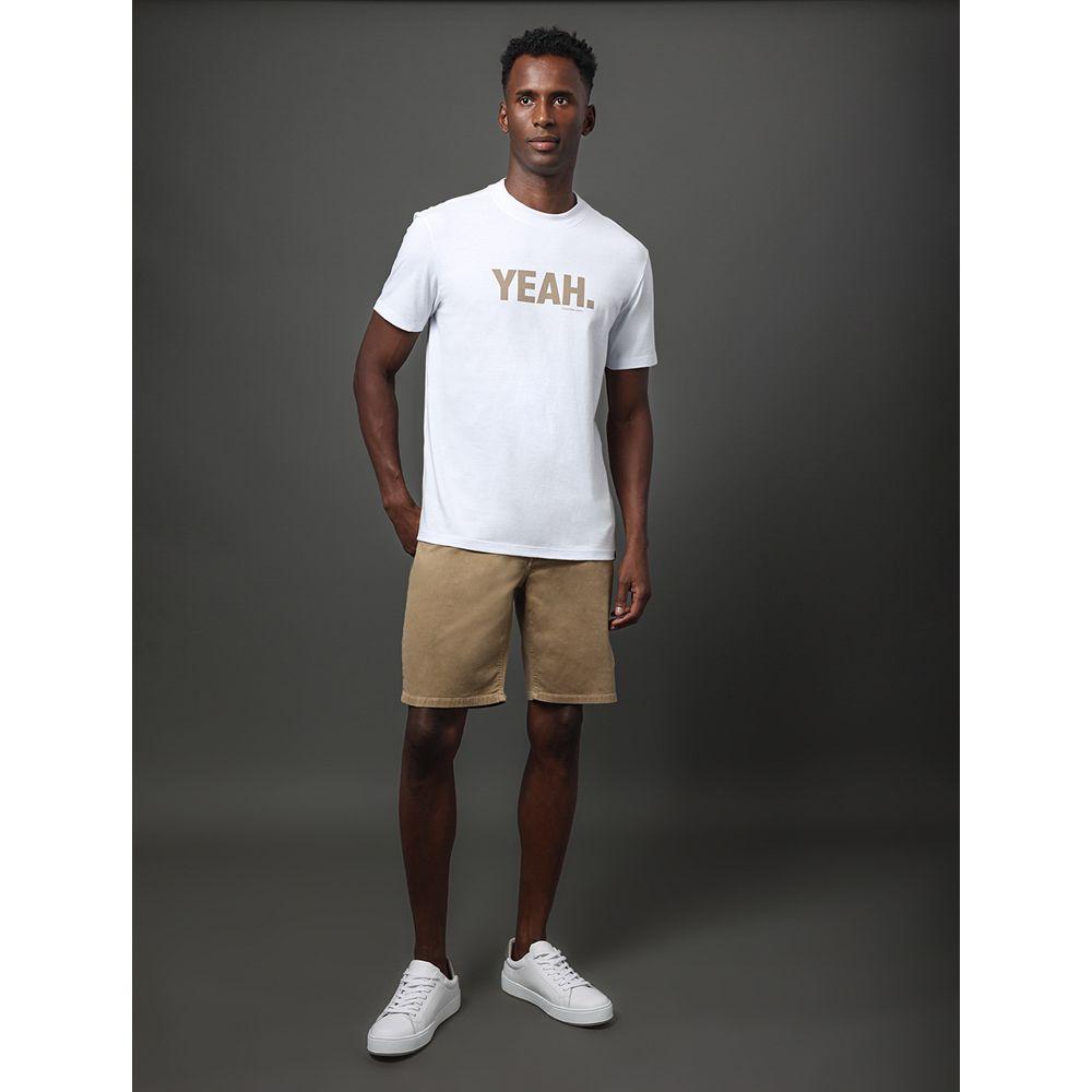 Camiseta Masculina Yeah Calvin Klein Jeans - Branco - 3