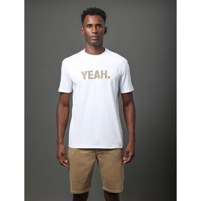 Camiseta Masculina Yeah Calvin Klein Jeans - Branco