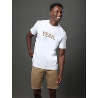 Camiseta Masculina Yeah Calvin Klein Jeans - Branco - 5