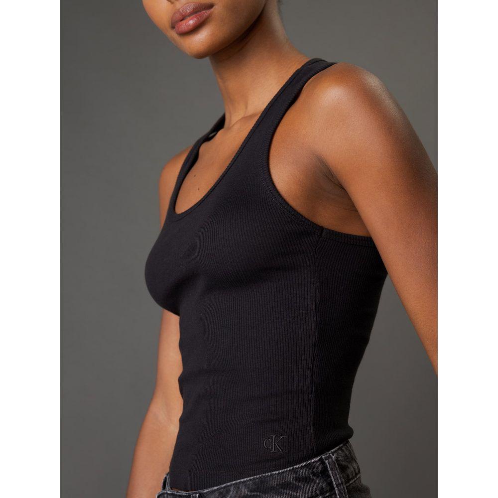 Regata Feminina Ribana Nadador Calvin Klein Jeans - Preto - 4