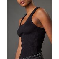 Regata Feminina Ribana Nadador Calvin Klein Jeans - Preto