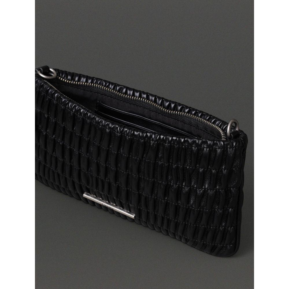 Bolsa Drapeada Feminina Transversal Calvin Klein - Preto - 3