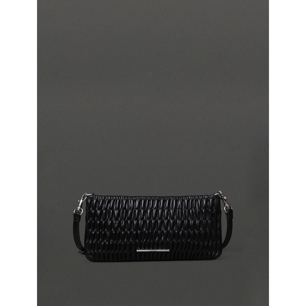 Bolsa Drapeada Feminina Transversal Calvin Klein - Preto - 1