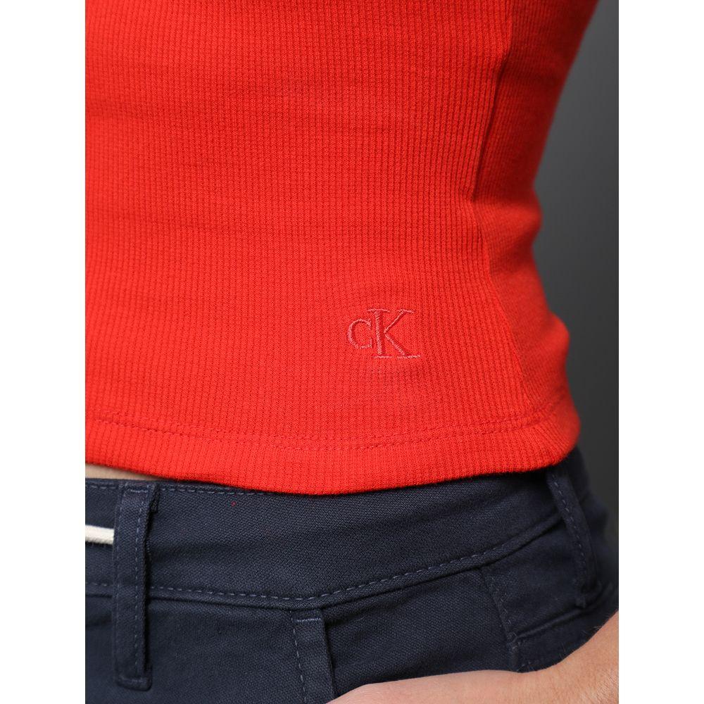 Regata Feminina Nadador Ribana Calvin Klein Jeans - Vermelho - 4