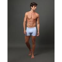 Kit 3 Cuecas Low Rise Trunk Seamless Micro Calvin Klein Underwear - Preto/Branco/Azul Claro - 2
