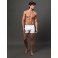 Kit 3 Cuecas Low Rise Trunk Seamless Micro Calvin Klein Underwear - Preto/Branco/Azul Claro - 6