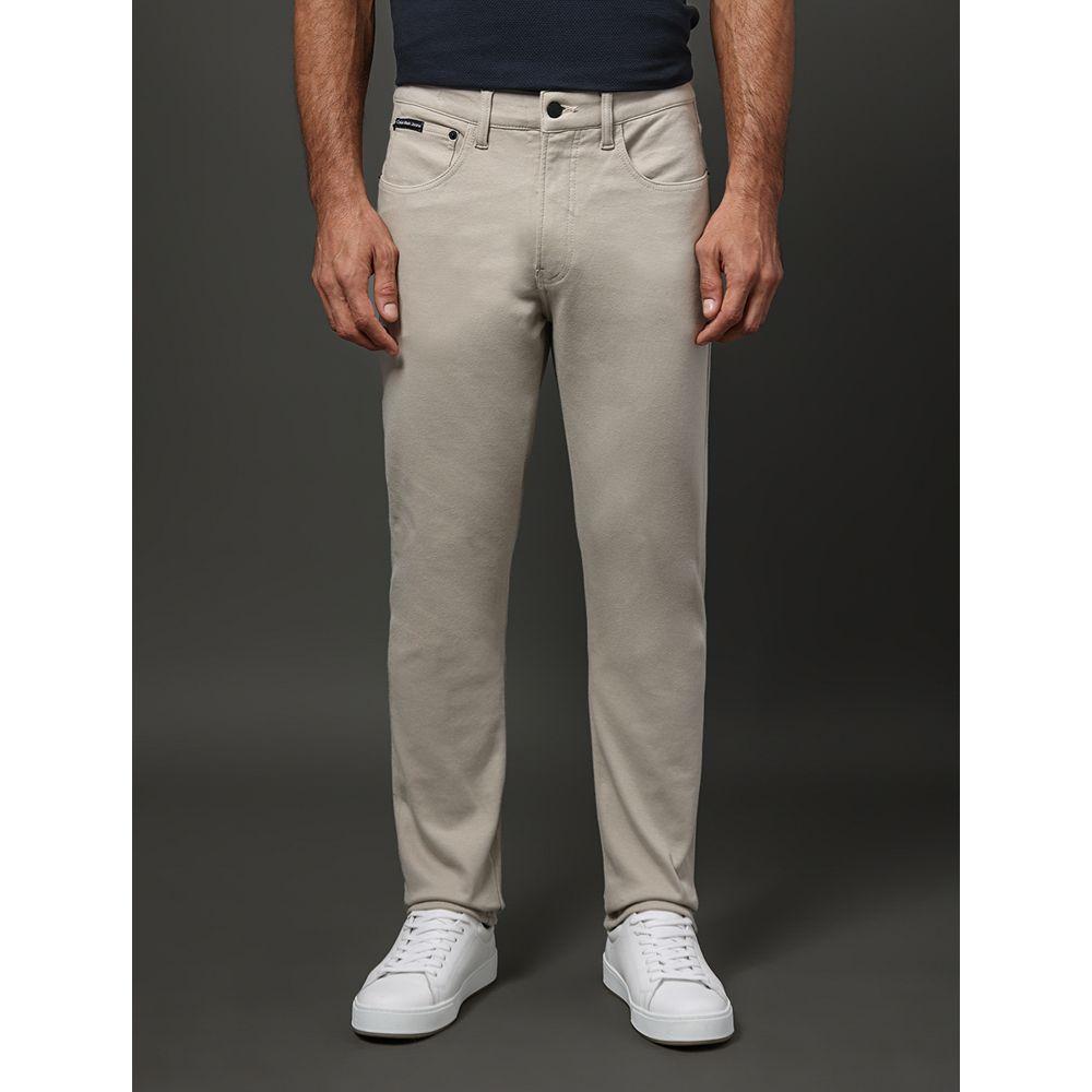Calça Masculina Slim 5 Pockets Calvin Klein Jeans - Caqui Claro - 1
