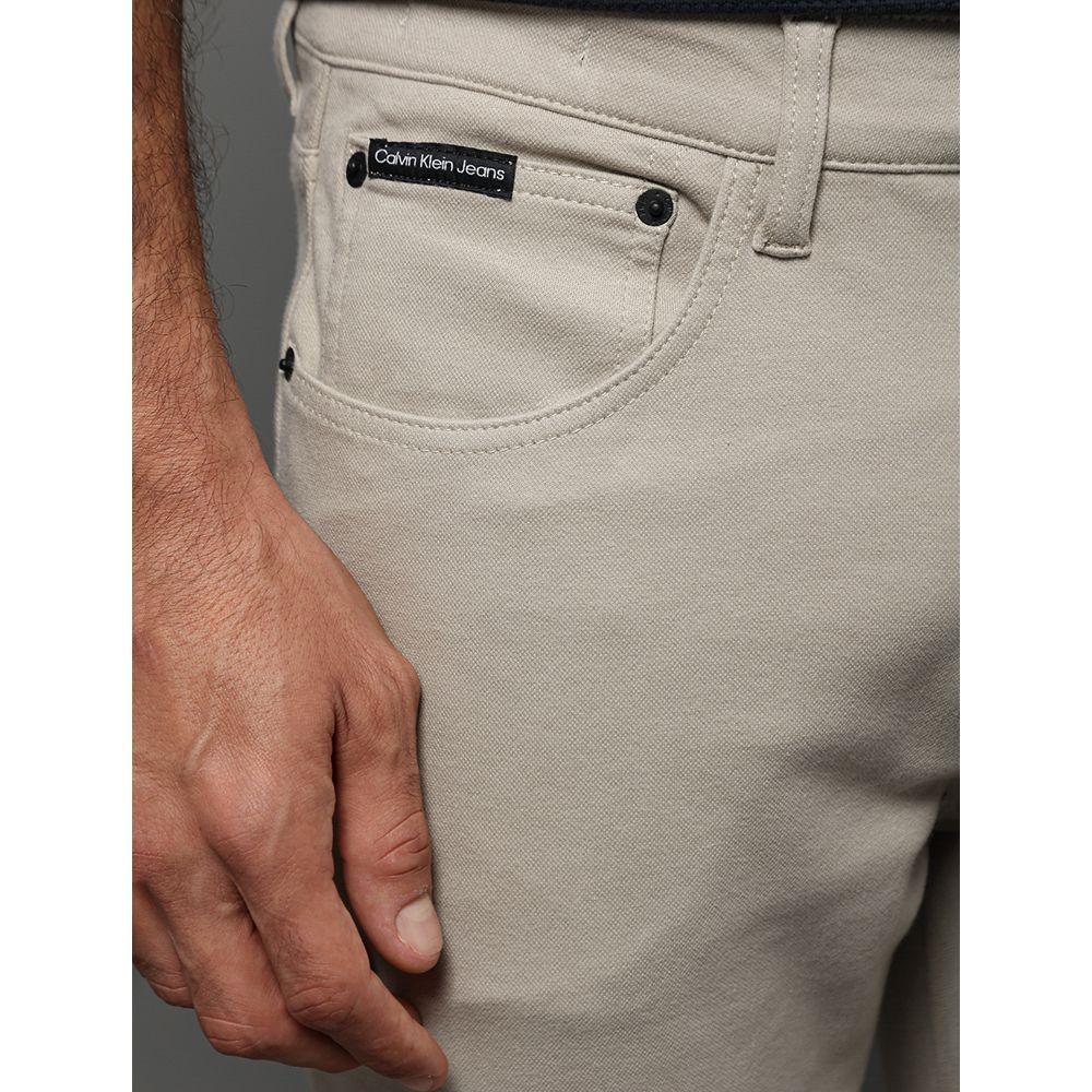 Calça Masculina Slim 5 Pockets Calvin Klein Jeans - Caqui Claro - 4