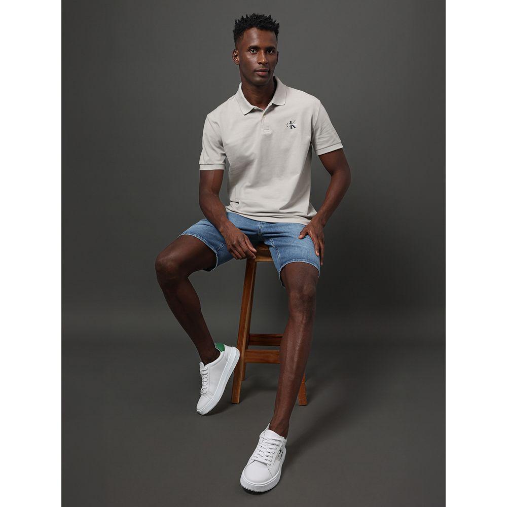 Polo Masculina Loog Re Issue Calvin Klein Jeans - Caqui Claro - 2