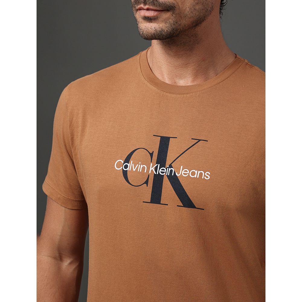 Camiseta Masculina Re Issue Calvin Klein Jeans - Havana - 4
