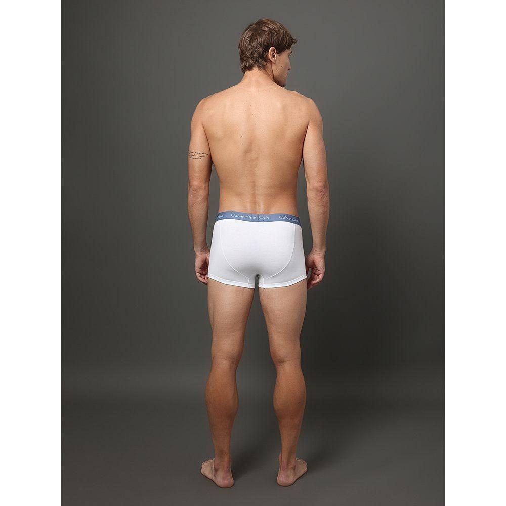 Kit 3 Cuecas Low Rise Trunk Classic Calvin Klein Underwear - Azul Medio/Azul Claro - 2