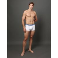 Kit 3 Cuecas Low Rise Trunk Classic Calvin Klein Underwear - Azul Medio/Azul Claro - 3