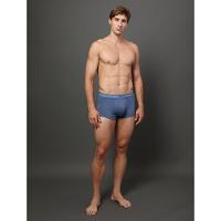 Kit 3 Cuecas Low Rise Trunk Classic Calvin Klein Underwear - Azul Medio/Azul Claro - 6