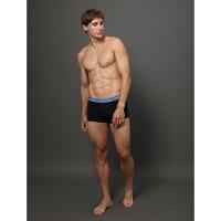 Kit 3 Cuecas Low Rise Trunk Classic Calvin Klein Underwear - Azul Medio/Azul Claro - 7
